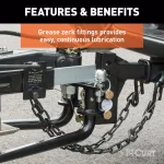 CURT MV Round Bar Weight Distribution Hitch, 8,000-10,000 lbs. GTW, 31-3/16 in. Bars thumbnail 1
