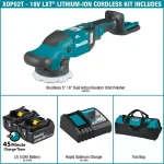 Makita 18V LXT Brushless Cordless 5 in./6 in. Dual Action Random Orbit Polisher Kit (5.0 Ah) thumbnail 8