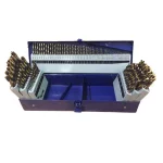 Drill America Killer Force 115-Piece High Speed Steel Jobber Drill Bit Set with Metal Case thumbnail 1