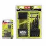 RYOBI 29-Piece Black Oxide Drill Bit Set and Impact Rated Driving Bit Set thumbnail 1