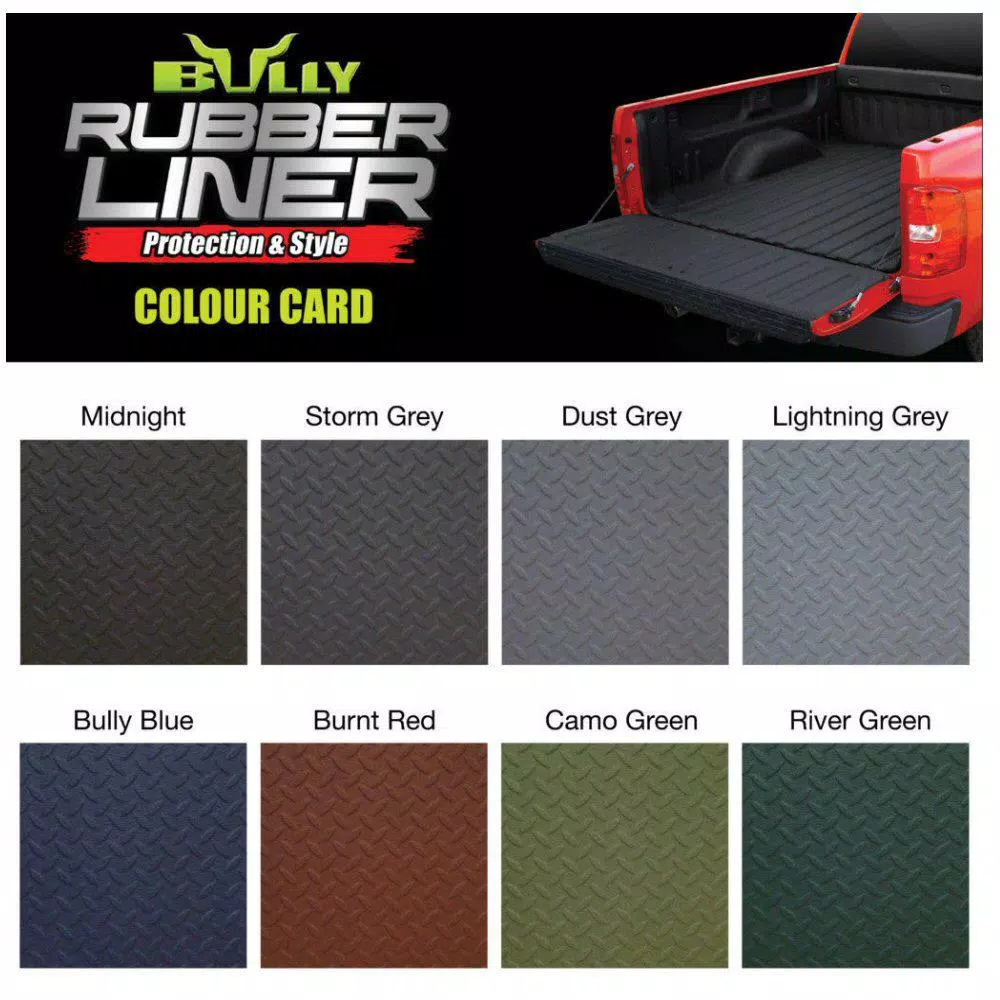 Bullyliner Water Based Rubber Truck Bed Liner, River Green (4-Box Pack)