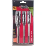 BLU-MOL Xtreme Power 3-Piece Wood Boring Bit Set, High Speed Steel Twist Bits thumbnail 2