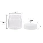 Stalwart 2 oz. Clear Plastic Jars with Foam Liner, 6-Pack thumbnail 2