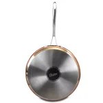 Oster Carabello 3.5 Qt. Stainless Steel Nonstick Saute Pan with Glass Lid, Copper thumbnail 2