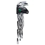 Steel Vision Tools 9-Piece Metric Extra-Long Twisted Full Polish Hex Key Wrench Set thumbnail 1