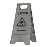 Alpine Industries 24 in. Gray Bilingual Wet Floor Sign, Two-Sided A-Frame Safety Sign thumbnail 1