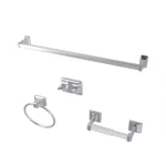 Kingston Brass Americana 4-Piece Polished Chrome Bath Hardware Set thumbnail 1