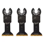Milwaukee 1-3/4 in. Titanium Bi-Metal Universal Fit Oscillating Multi-Tool Blades, 3-Pack thumbnail 1