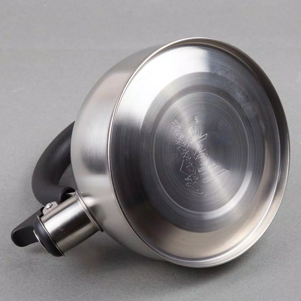 Creative Home Simplicity 6-Cup Brushed Stainless Steel Stovetop Tea Kettle with Whistle