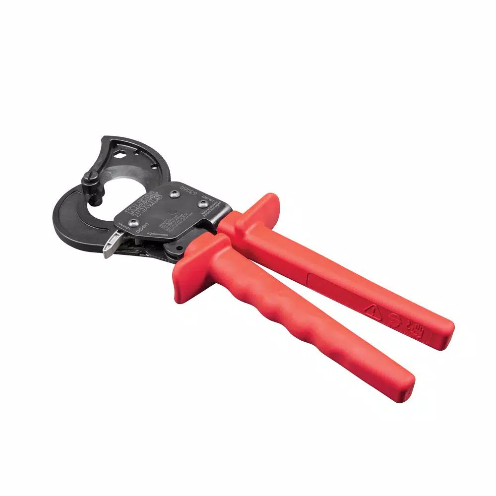 Klein Tools 10-1/4 in. Ratcheting Cable Cutter for Copper and Aluminum Wire