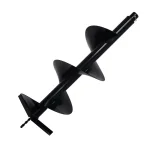 XtremepowerUS 4 in. Replacement Earth Auger Bit with 3/4 in. Round Shaft for Post Hole Machines thumbnail 1