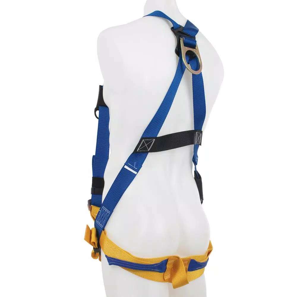 Werner LiteFit Standard 1 D-Ring Safety Harness, XL, Blue