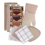 RITZ T-Fal Sand Cotton Kitchen Textile Set, 9-Piece Coordinating Collection thumbnail 1