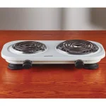 Brentwood Appliances TS-361W 2-Burner 30 in. White Electric Hot Plate thumbnail 6
