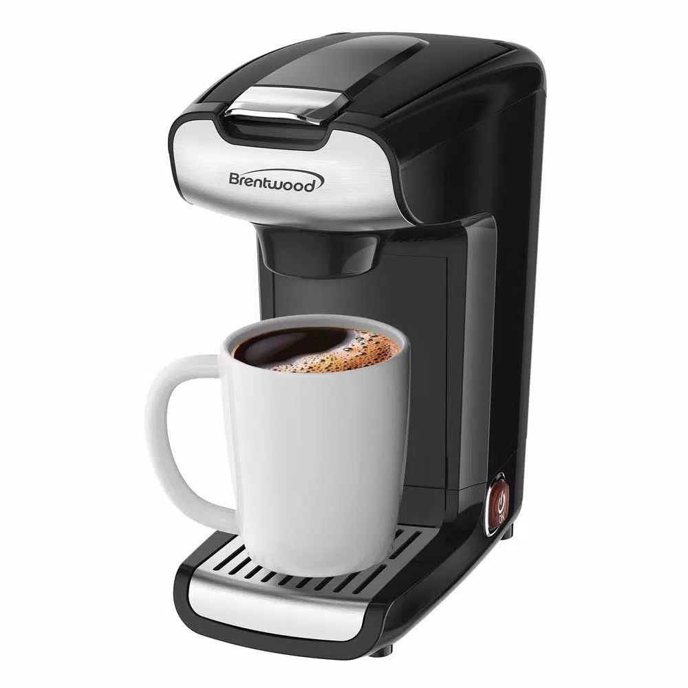 Brentwood Appliances 1.25-Cup Single Serve K-Cup Coffee Maker, Black