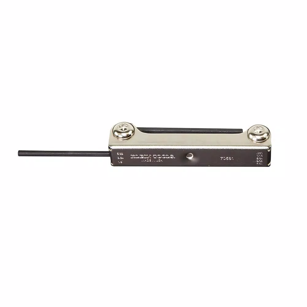 Klein Tools 8-Key Folding Hex Key Set, SAE