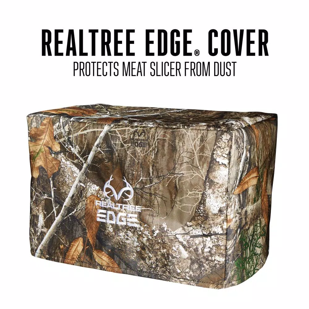 Weston Realtree Edge 200-Watt Meat Slicer with 7.5 in. Stainless Steel Blade and Camouflage Cover