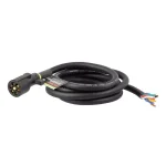 CURT 8' Replacement 7-Way RV Blade Harness (Trailer Side) - Male End Connector thumbnail 1