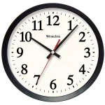 Westclox 14 in. Black Electric Wall Clock with Battery Backup thumbnail 2