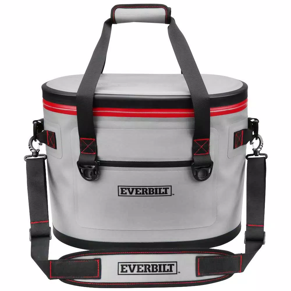Everbilt 30-Can Soft-Sided Cooler Bag with Waterproof Zipper - 10.46 Qt.