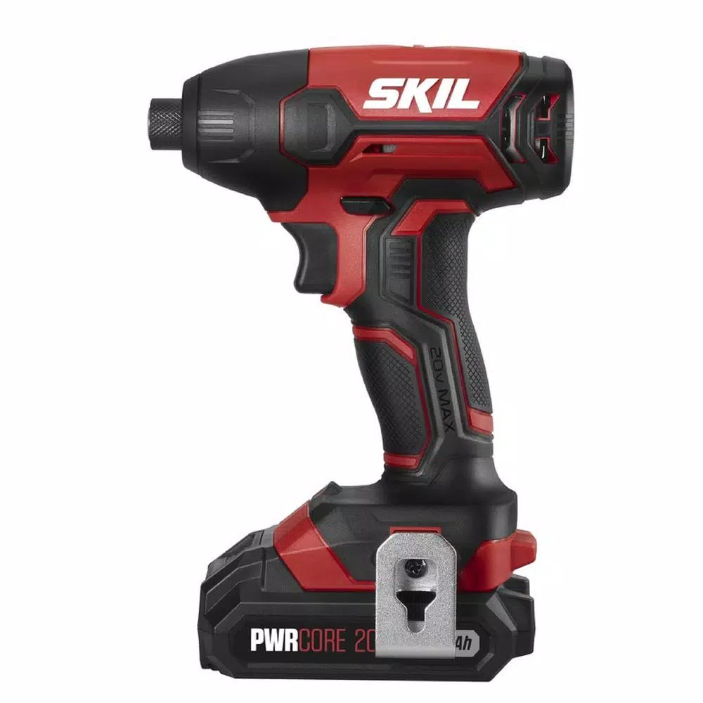 SKIL 20V PWRCORE Lithium-Ion Cordless 1/4 in. Hex Impact Driver Kit