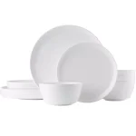 Noritake Marc Newson 12-Piece White Bone China Dinnerware Set, Service for 4 thumbnail 1