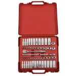 Milwaukee 62-Piece 3/8 in. Drive SAE/Metric Ratchet and Socket Set with 6-Piece Screwdriver Kit thumbnail 4