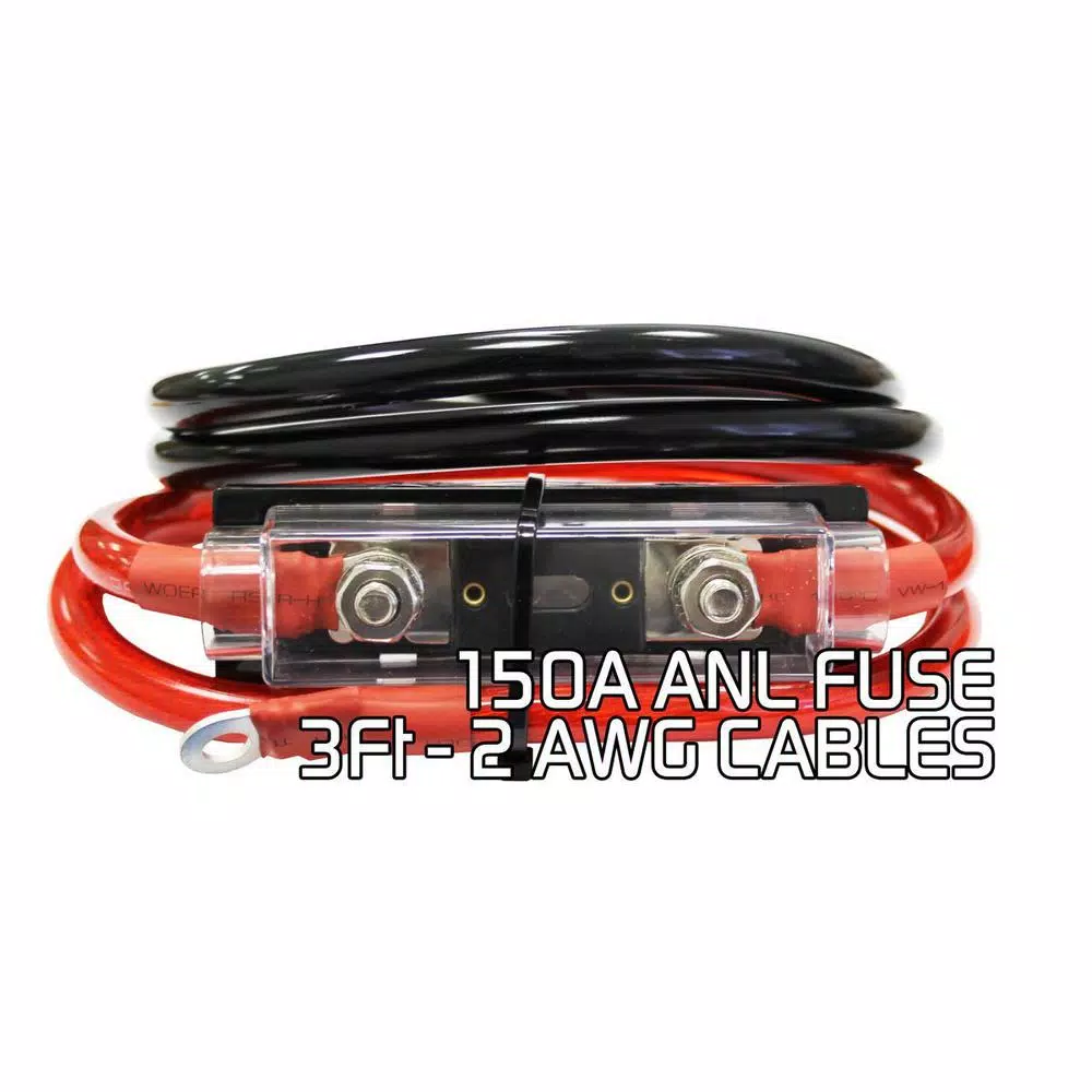 Krieger 1500-Watt 12V to 120V AC Power Inverter with Dual Outlets and Installation Kit