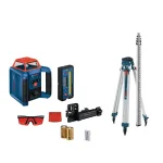 Bosch REVOLVE2000 Self-Leveling Horizontal Rotary Laser Kit with Receiver and Tripod thumbnail 1