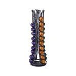 Mind Reader Nespresso Compatible Black Metal Coffee Capsule Holder & Spinning Dispenser (Holds 44) thumbnail 1