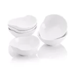 MALACASA 4.3 in. White Ceramic Ramekins Set of 6, Porcelain Serving Bowls for Creme Brulee and Souffle thumbnail 1