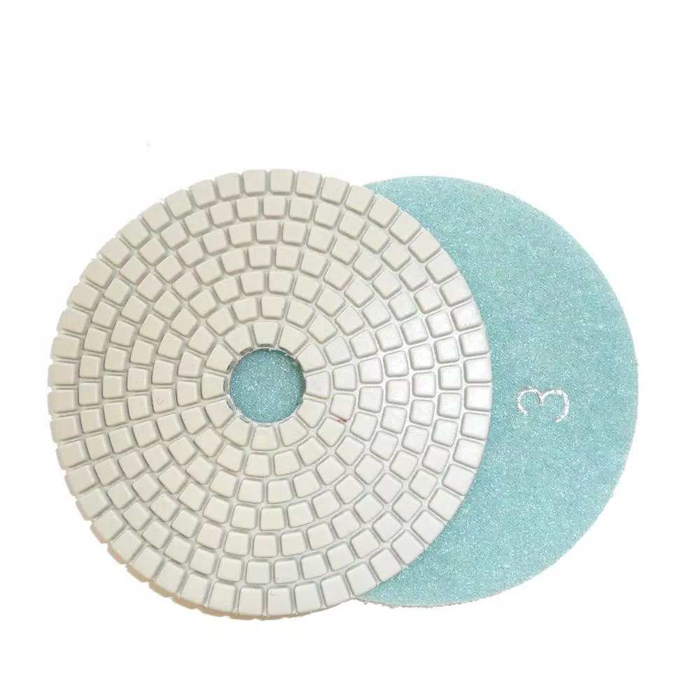 Unbranded JHX 4 in. 3-Step Diamond Polishing Pads, Dry/Wet, 3-Set