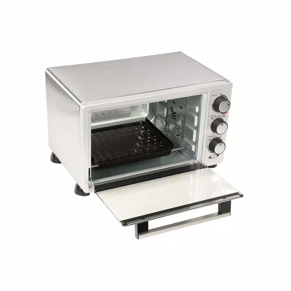 Rosewill RHTO-17001 1500W Stainless Steel 6-Slice Toaster Oven with Convection and Broiler