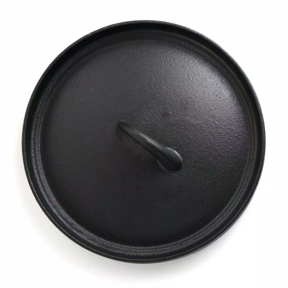 MegaChef 5-Piece Pre-Seasoned Cast Iron Cookware Set, Black
