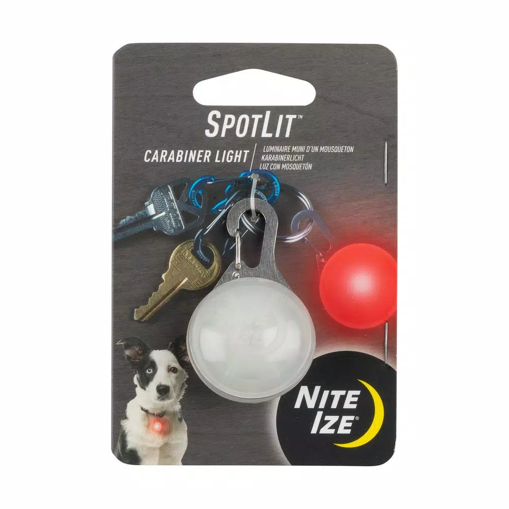 Nite Ize SpotLit LED Carabiner Light, Red