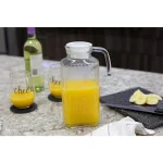 Unbranded Embellished Glass Decorative Pitcher, 33.8 fl. oz. Modern Clear Glassware thumbnail 5
