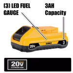 DEWALT 20V MAX XR Brushless Compact Reciprocating Saw Kit with 5.0 Ah Battery thumbnail 3