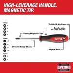 Milwaukee 10-Piece Screwdriver Set with Hardened Tips and Tri-Lobe Handles thumbnail 2