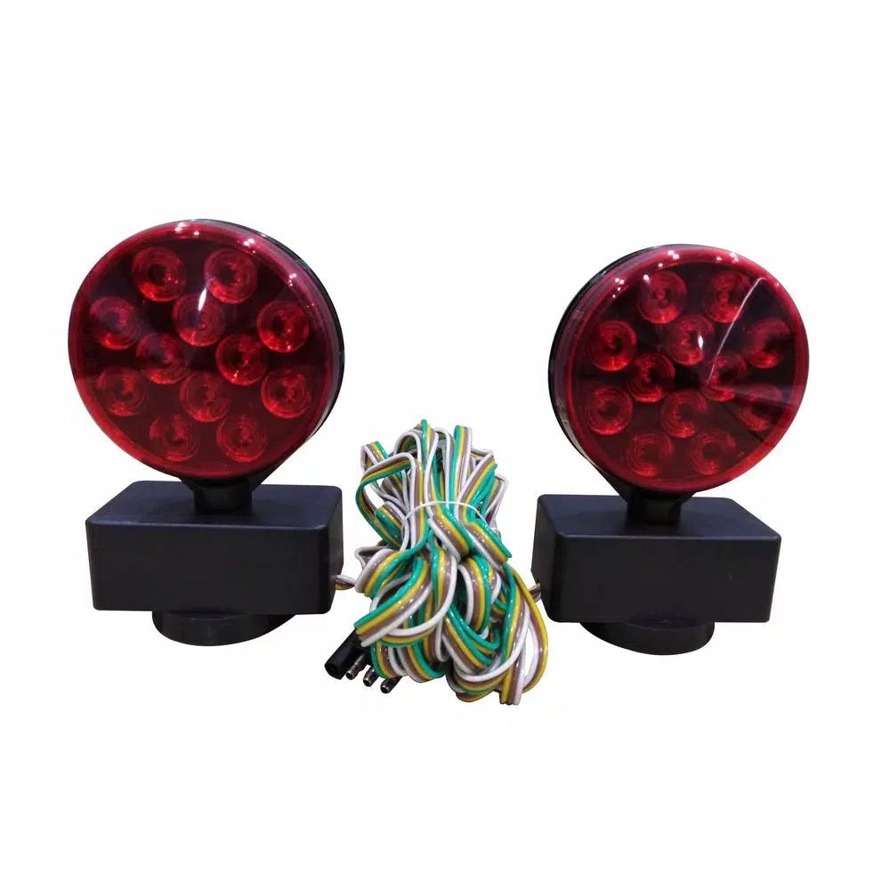 MaxxHaul 12V LED Towing Light Kit with Magnetic Base, DOT Compliant