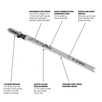 Bosch 4-1/2 in. High Carbon Steel T-Shank Jig Saw Blades for Wood and MDF (5-Pack) thumbnail 3