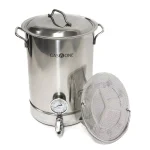 Gas One 32 Qt. Stainless Steel Brew Kettle Complete 6-Piece Set with Tri-Ply Aluminum Bottom thumbnail 1