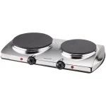 Brentwood Appliances 1440W 2-Burner Silver Electric Hot Plate thumbnail 1