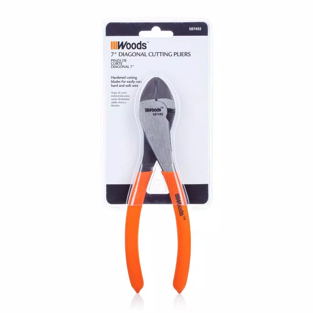 Southwire 7 in. Diagonal Cutting Pliers with Induction Hardened Carbon Steel Blades