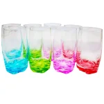 Gibson Home Karissa 8-Piece Assorted Colors Glass Tumbler Set, 13 oz. thumbnail 1