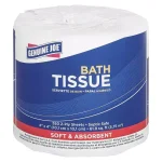 Genuine Joe Embossed 2-Ply Bath Tissue, 550 Sheets per Roll, 80 Roll Pack thumbnail 1
