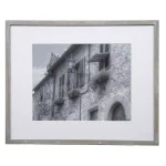 Pinnacle Gallery 7-Piece Graywash Wood Photo Frame Wall Gallery Kit with Art Prints thumbnail 4
