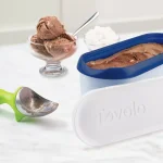 Tovolo Glide-A-Scoop 1.5 Qt. Insulated Ice Cream Tub, Airtight Reusable Freezer Container, Deep Indigo thumbnail 3
