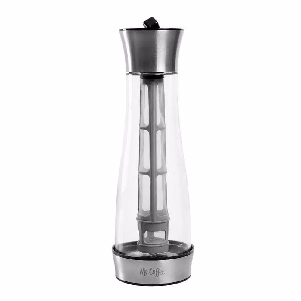 Mr. Coffee Uber Caff 5-Cup Cold Brew Coffee Maker with Borosilicate Glass Pitcher and Stainless Steel Filter