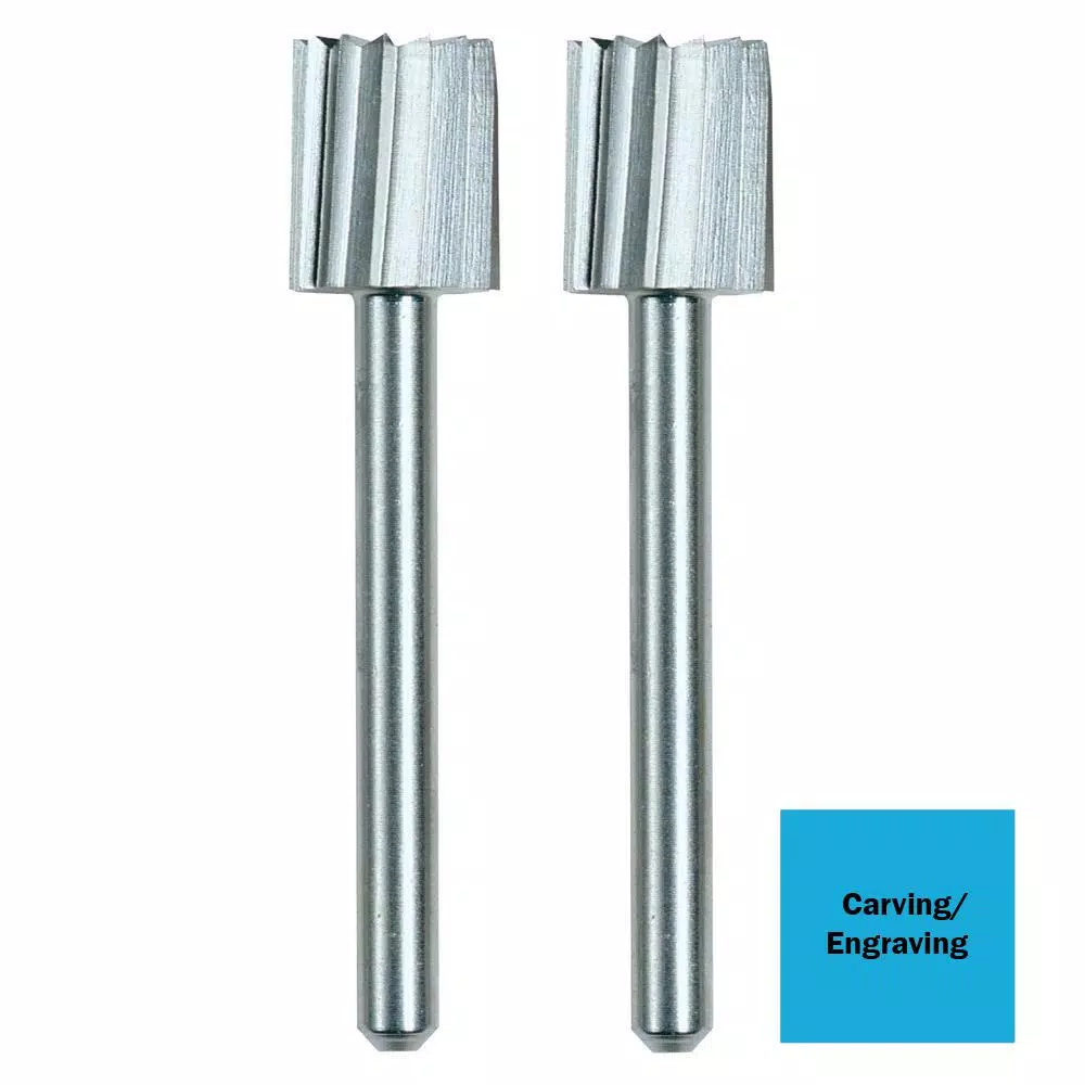 Dremel Dermal 5/16 in. Oval-Shaped High Speed Rotary Cutter Bit for Wood, Plastic, and Soft Metals (2-Pack)