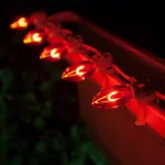 Wintergreen Lighting FlexFilament C9 Red LED Vintage Edison Shatterproof Christmas Light Bulbs (5-Pack) thumbnail 3